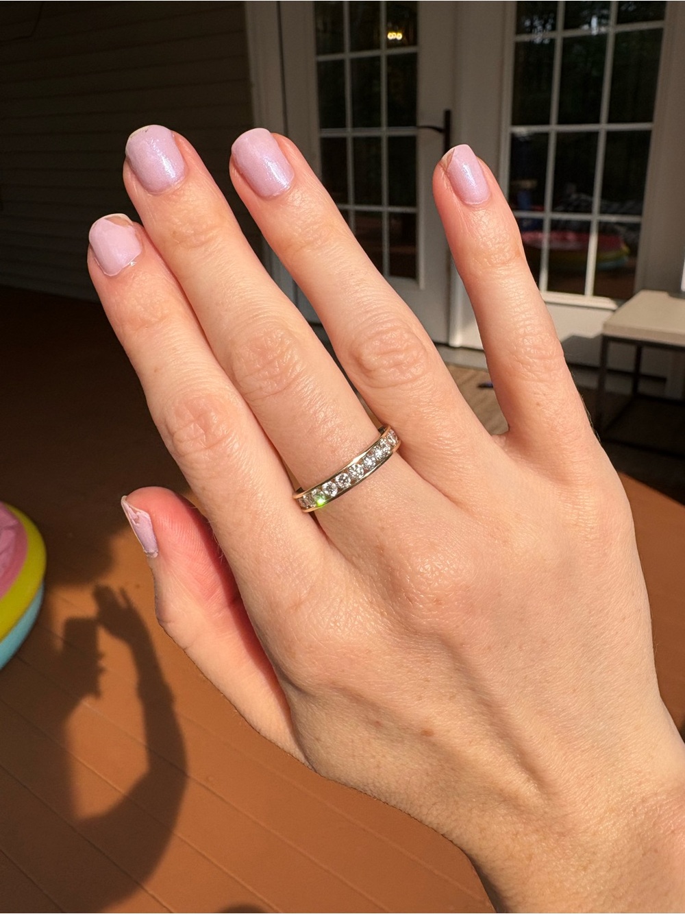 1 CT. T.W. Lab-Grown Diamond Channel Set Wedding Band in 10K Yellow Gold